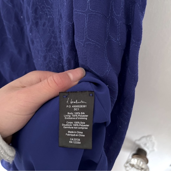 Aritzia blue spring silk formal dress - size M - Picture 4 of 6